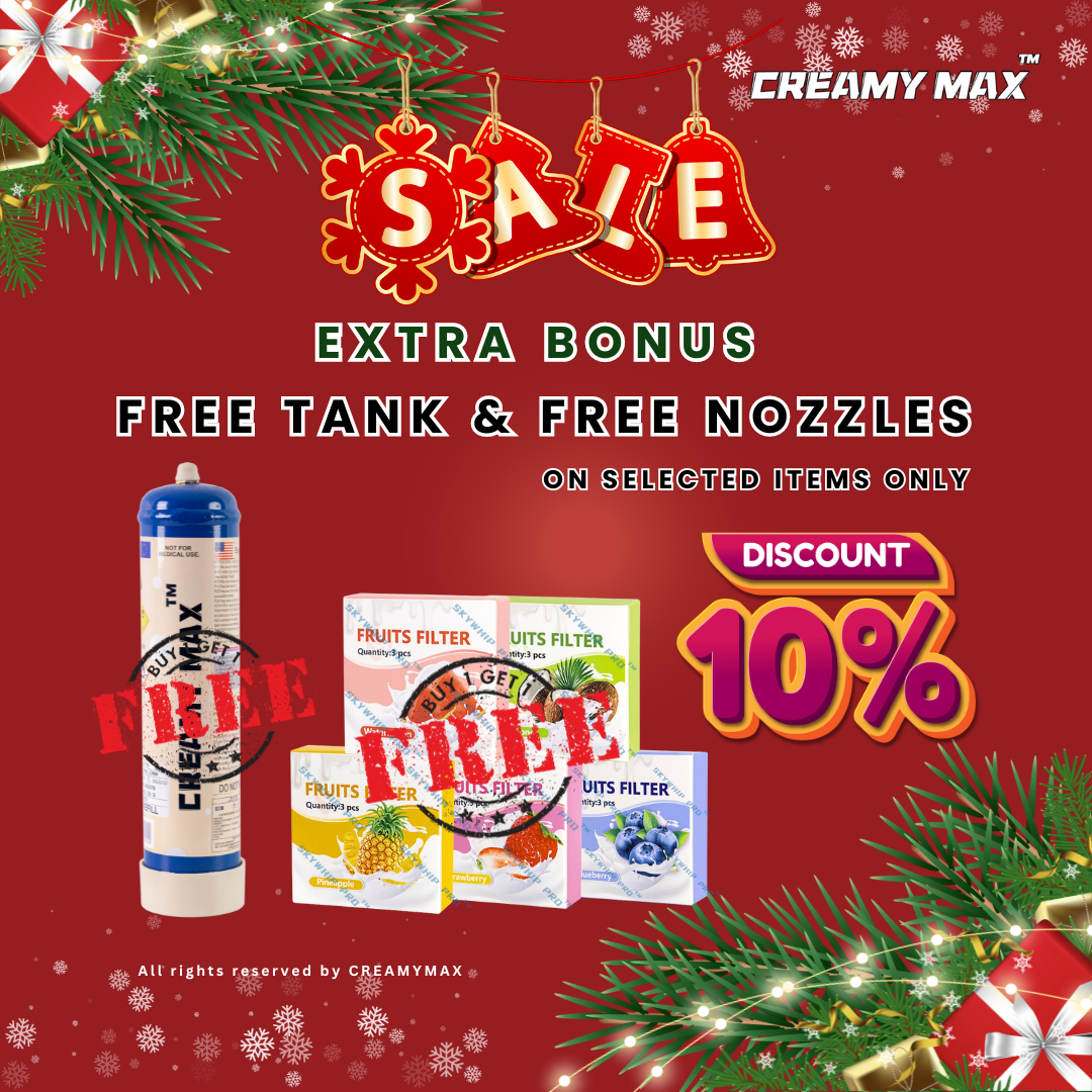 CREAMYMAX CREAM CHARGERS XMAS SALES