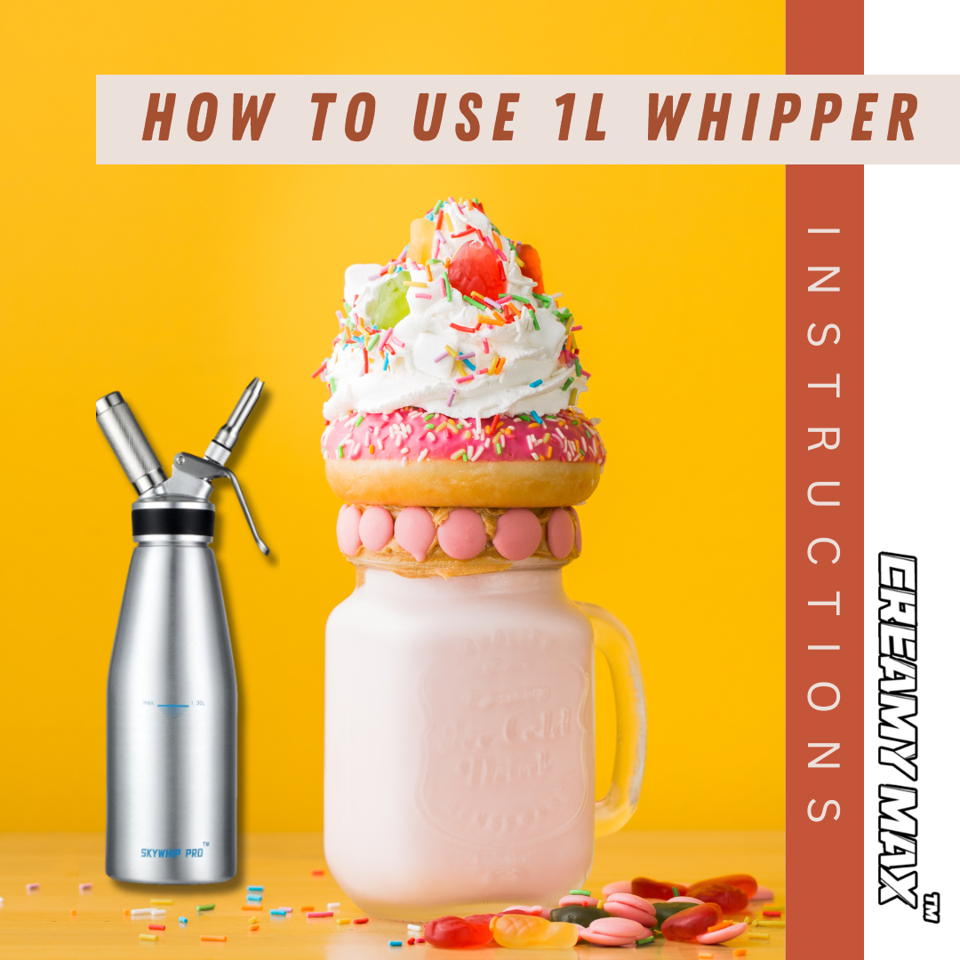 How to use 1L cream whipper properly?