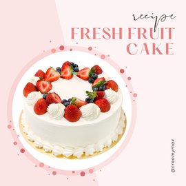 Fresh Fruit Whipped Cream Cake