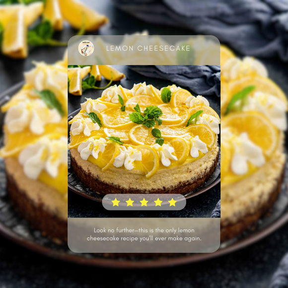 Delicious Refreshing Lemon Cheesecake