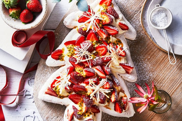 Recipe - How to make Pavlova Christmas tree