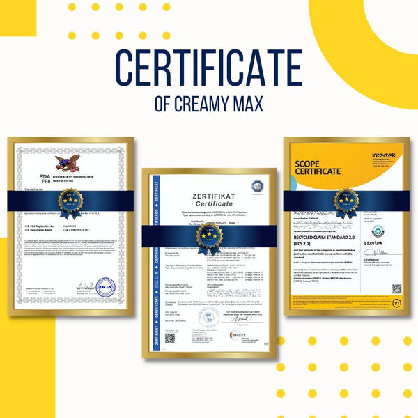creamymax certificate