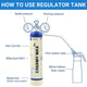 how to use regulator tank